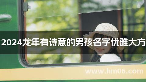 2024龙年有诗意的男孩名字优雅大方