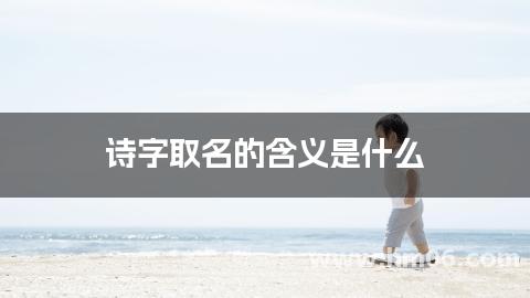 诗字取名的含义是什么