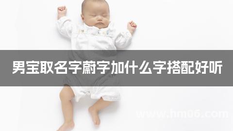 男宝取名字蔚字加什么字搭配好听