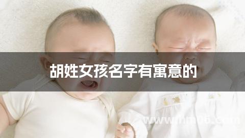 胡姓女孩名字有寓意的