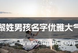 黎姓男孩名字优雅大气