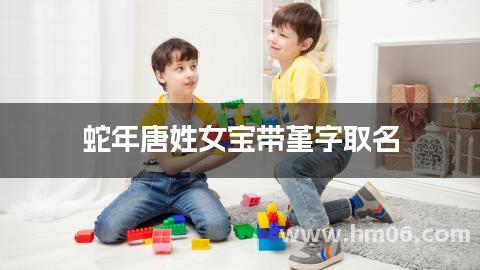 蛇年唐姓女宝带堇字取名
