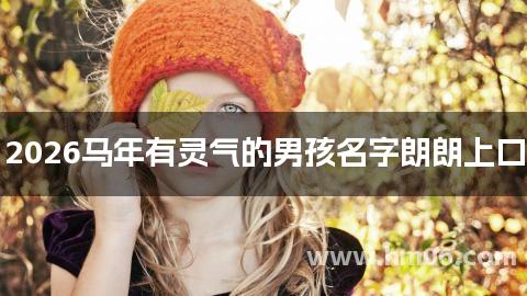 2026马年有灵气的男孩名字朗朗上口