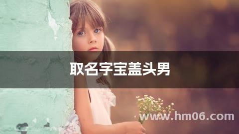 取名字宝盖头男