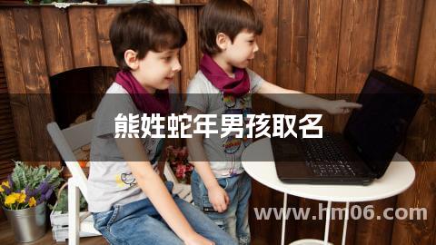 熊姓蛇年男孩取名