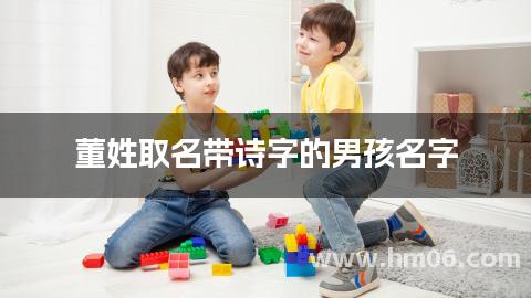 董姓取名带诗字的男孩名字