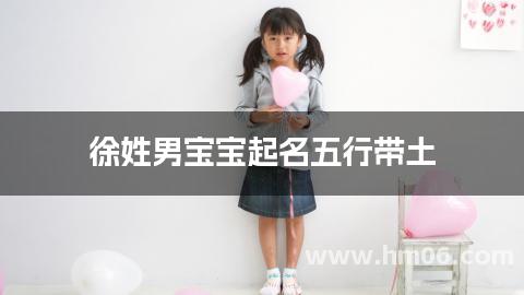徐姓男宝宝起名五行带土