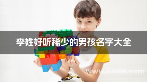 李姓好听稀少的男孩名字大全