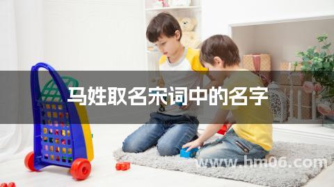 马姓取名宋词中的名字
