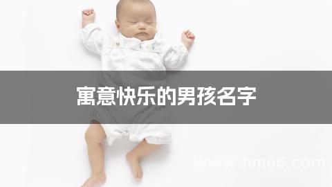 寓意快乐的男孩名字