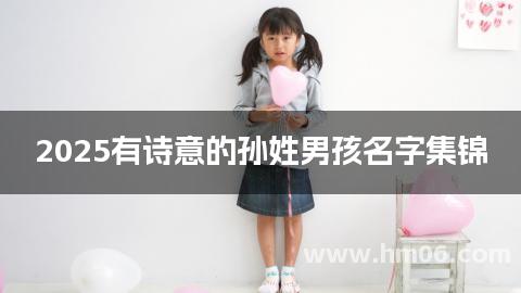 2025有诗意的孙姓男孩名字集锦