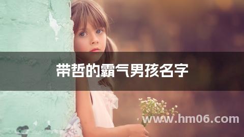 带哲的霸气男孩名字