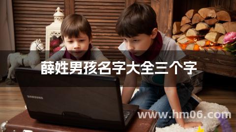 薛姓男孩名字大全三个字