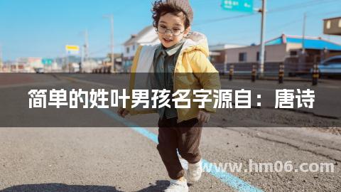 简单的姓叶男孩名字源自：唐诗