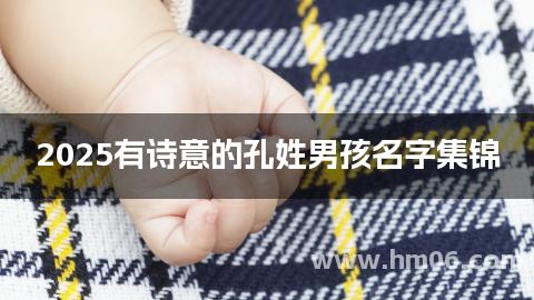 2025有诗意的孔姓男孩名字集锦