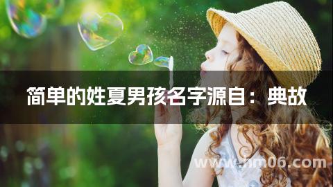 简单的姓夏男孩名字源自：典故