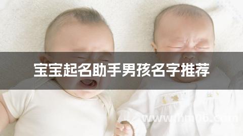 宝宝起名助手男孩名字推荐