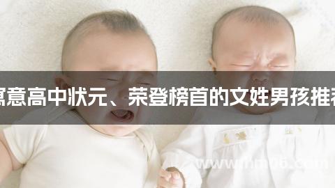 寓意高中状元、荣登榜首的文姓男孩推荐
