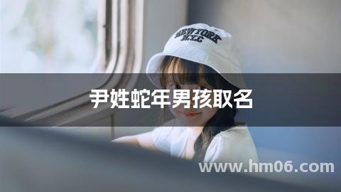 尹姓蛇年男孩取名