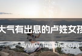 名字大气有出息的卢姓女孩名字