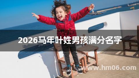 2026马年叶姓男孩满分名字