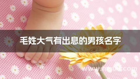 毛姓大气有出息的男孩名字