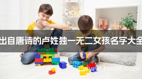出自唐诗的卢姓独一无二女孩名字大全