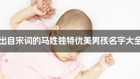 出自宋词的马姓独特优美男孩名字大全