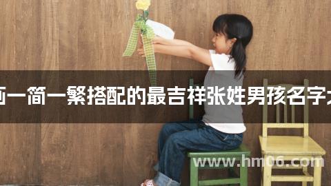 笔画一简一繁搭配的最吉祥张姓男孩名字大全