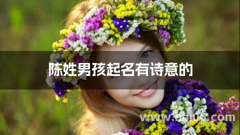 陈姓男孩起名有诗意的