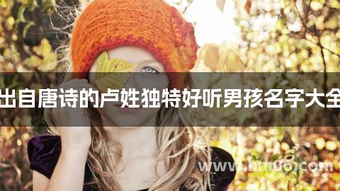 出自唐诗的卢姓独特好听男孩名字大全