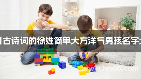 出自古诗词的徐姓简单大方洋气男孩名字大全