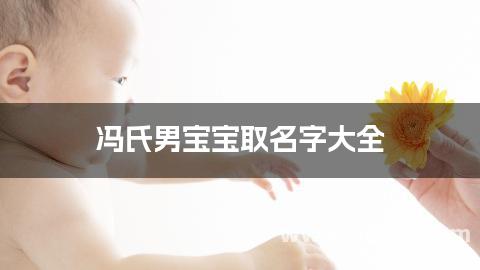 冯氏男宝宝取名字大全