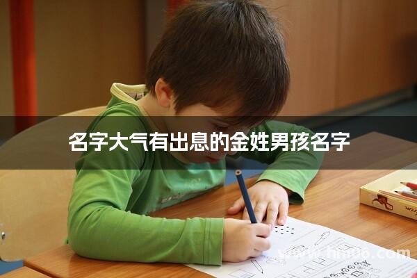 名字大气有出息的金姓男孩名字