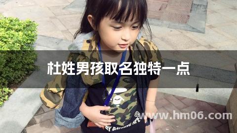杜姓男孩取名独特一点