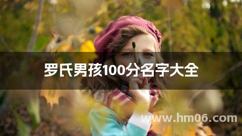 罗氏男孩100分名字大全