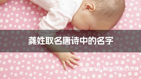 龚姓取名唐诗中的名字