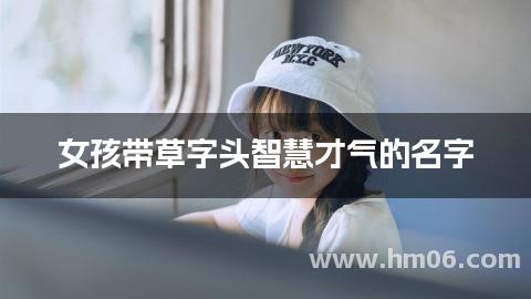 女孩带草字头智慧才气的名字