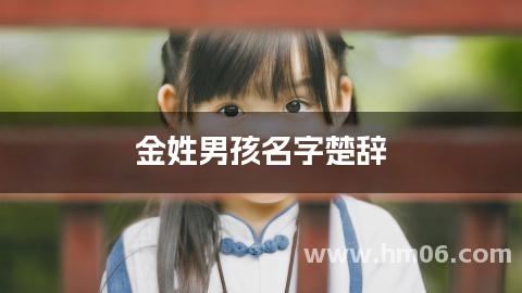 金姓男孩名字楚辞
