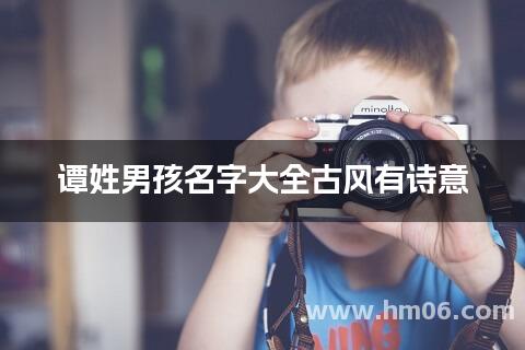 谭姓男孩名字大全古风有诗意