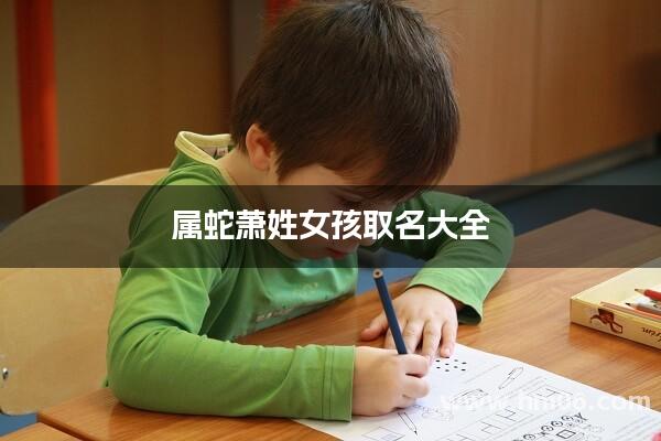 属蛇萧姓女孩取名大全