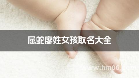 属蛇廖姓女孩取名大全