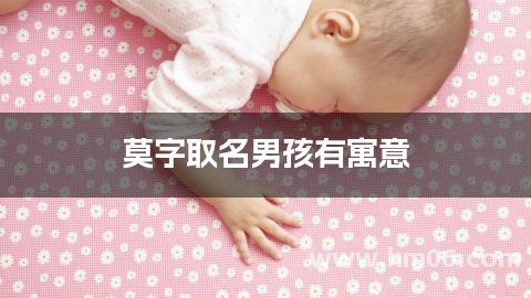莫字取名男孩有寓意