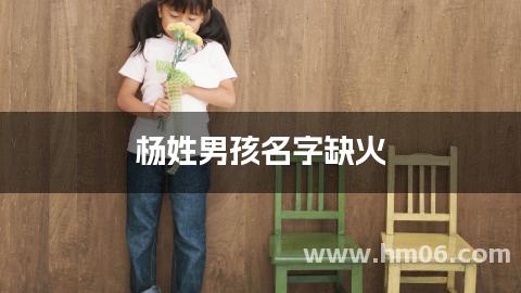 杨姓男孩名字缺火