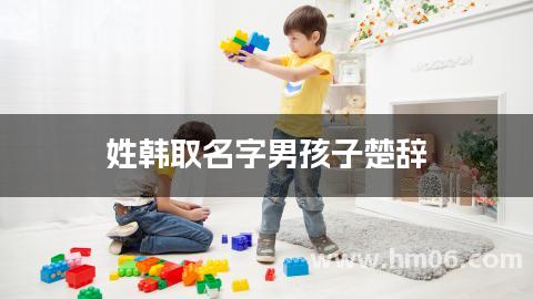 姓韩取名字男孩子楚辞