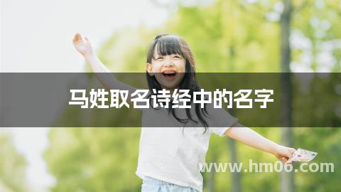 马姓取名诗经中的名字