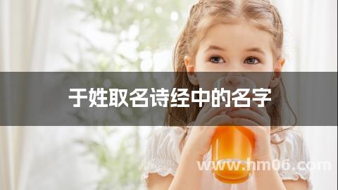 于姓取名诗经中的名字