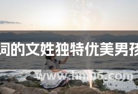 出自古诗词的文姓独特优美男孩名字大全