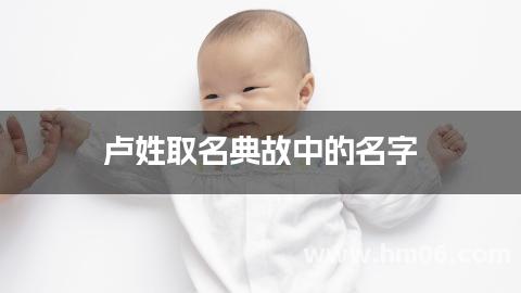 卢姓取名典故中的名字