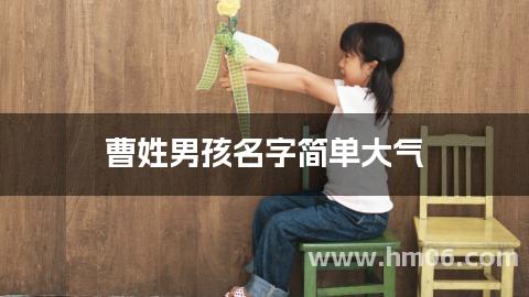 曹姓男孩名字简单大气
